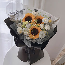 Black Sunflower Bouquet